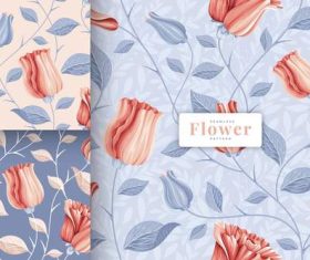 Seamless vintage floral pattern vector
