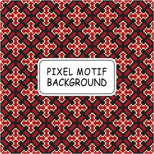 Simple pixel pattern background vector