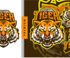 Tiger head logo vector