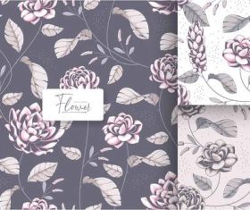 Vintage floral pattern vector