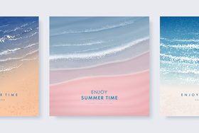 Wave natural landscape background vector
