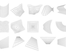 White surface set vector