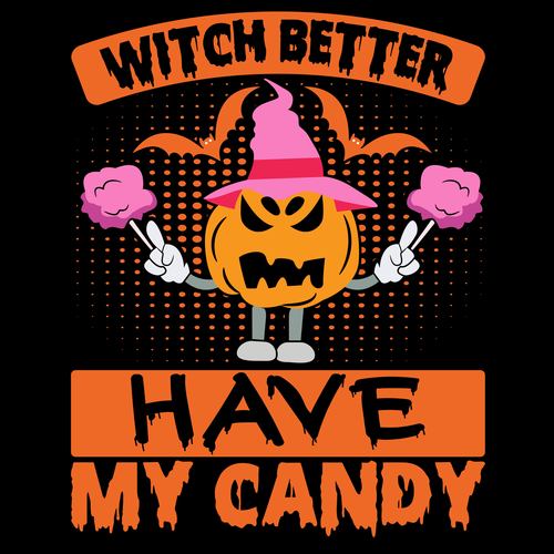 Witch halloween vector t shirt design