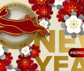 2023 china new year greeting card vector