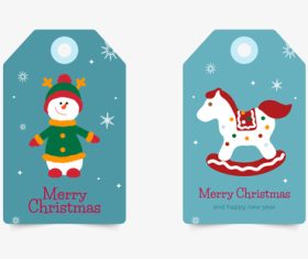 2023 christmas labels with hand drawn vector
