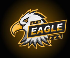 Bald eagle logo vector