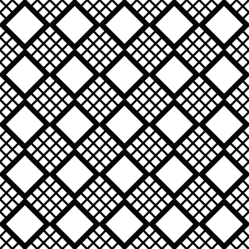 Black border square seamless pattern vector
