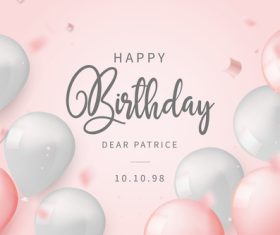 Blessing birthday card vector
