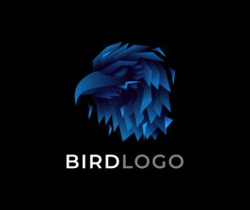 Blue bird logo vector