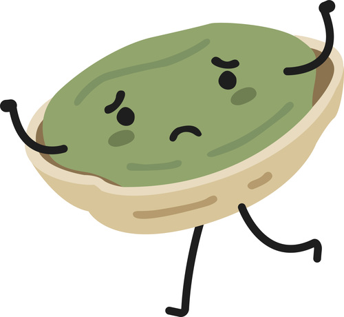 Cartoon pistachio running vector