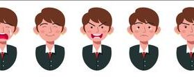 Character emoji expression vector