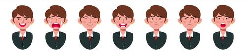 Character emoji expression vector