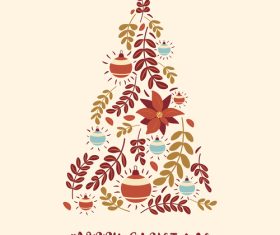 Christmas decorations vector