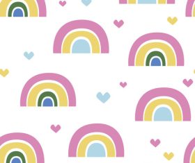 Colorful animal kids seamless pattern vector