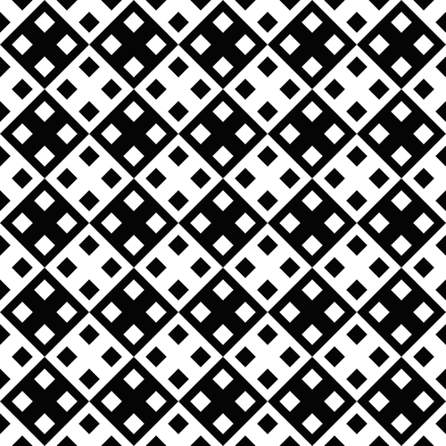 Creative seamless pattern square vector