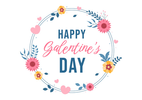 Galentines Day card vector