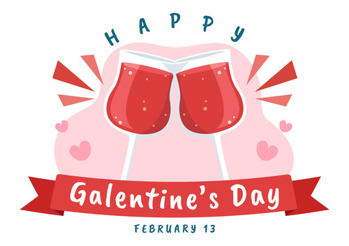 Girl Galentines Day vector