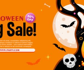 Halloween big sale vector