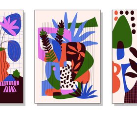 Modern abstraction art vector
