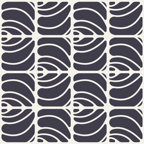 Natural wavy monochrome seamless pattern vector