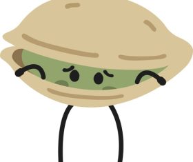 Pistachio cartoon vector