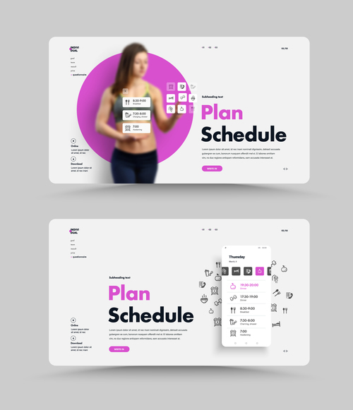 Plan schedule vector