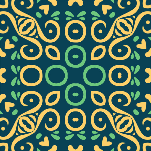 Vintage portuguese azulejoz seamless pattern vector