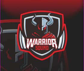 Warrior squad logo vector