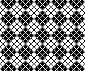 White background black square seamless pattern vector