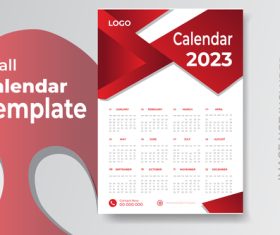 2023 calendar colorful design template for happy new year vector