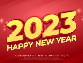2023 editable three dimension text style vector