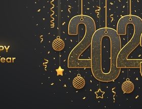 2023 gorgeous new year greeting card vector