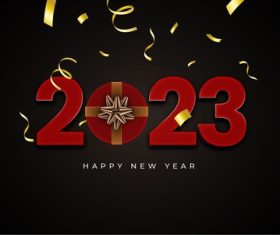 2023 new year luxury illustration vector