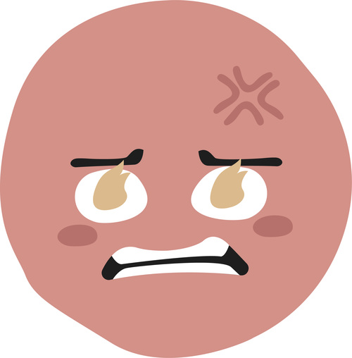 Angry eyes emotions vector