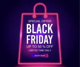 Black friday banner vector