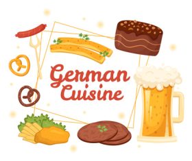 Characteristic german food vector