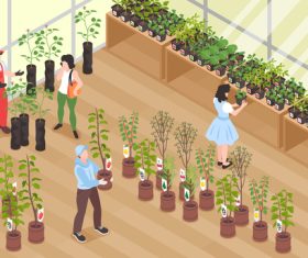 Nursery garden illustration vector