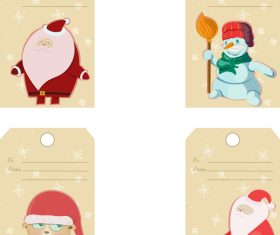 Santa snowman bear with gifts vector