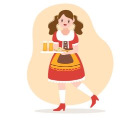 Waitress vector