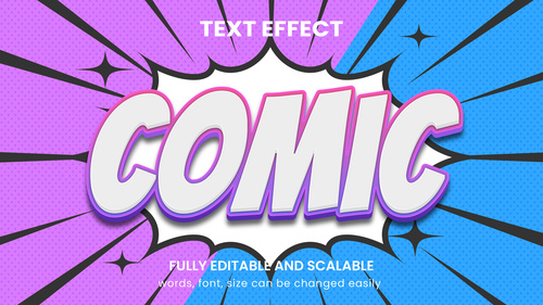 3d graphic style editable text effect vector