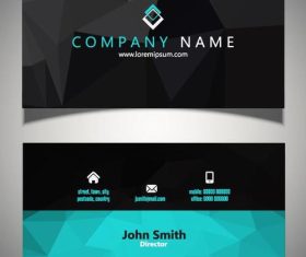 Abstract background business card vector