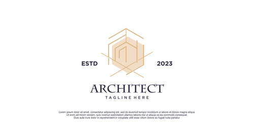 Architec logo design vector