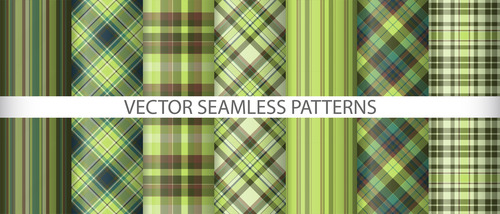 Background seamless plaid textile tartan fabric pattern vector