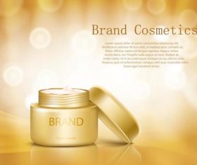 Brand Cosmetics advertising poster vector
