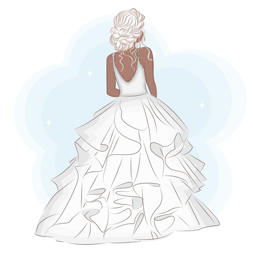 Bride illustration vector