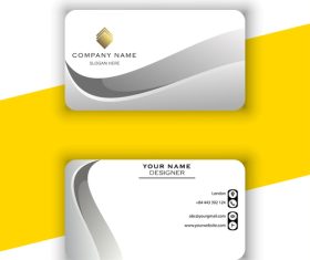 Business card design with white background vector