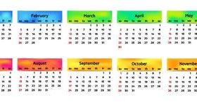 Calendars 2023 vector