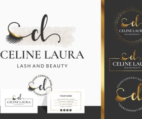 Celine laura lash and beauty vector