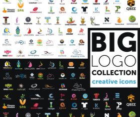 Collection creative icons vector