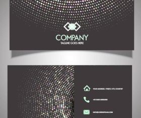 Color abstract background business card vector
